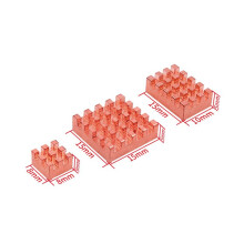 2X for Orange Pi RV2 Heat Sink Copper Heatsink Passive Cooling CPU RAM Radiator for RV2