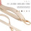 DIY Replacement Leather Bag Shoulder Strap Handle  Body Adjustable 140*2cm, Beige 6