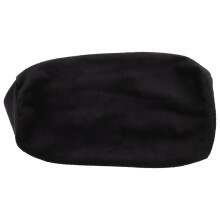Comfortable Black Crystal Velvet Round Pillow Cover for Car Use