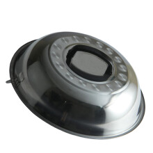 Silver Stainless Steel Pot Cover Anti Oil Splashing Kitchen Gadget