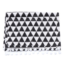 Cotton Linen Microwave Cover For Toaster Oven 30X90Cm Black Triangle
