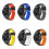 20mm silicone watch band replacement strap blue black 5