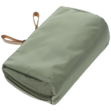 Raindrops Skin Care Travel Bag Cosmetic Storage Bag Green Fabric 1pack