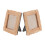 2Pcs Gold Frames Resin Small Photo Frame Set Elegant Multi-Color 6