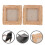 2Pcs Gold Frames Resin Small Photo Frame Set Elegant Multi-Color 9