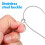 Stainless Steel Gate Latch Cables Silver 3pcs 5