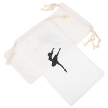 4 pezzi sacchetti carini per balletto e scarpe danza con coulisse