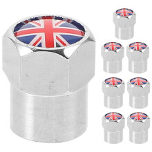 8Pz Valvola Pneumatico Auto Stile Uk Acciaio Resistente