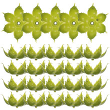 50Pz Sepali Di Per Fiori Artificiale Verdi Duraturi E Pratici