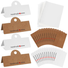 200Pz Sacchetti Confezione Gioielli Carta Kraft Multiuso Trasparente