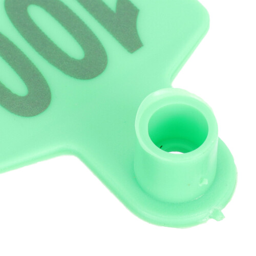 100Pièces Identifiants Oreilles Animaux Tpu Vert Pour 2