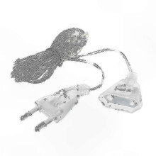 (US Plug) 5m Transparent Extension Cord Standard Power Cable