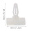 100Pcs White PP Pcb Standoffs Adhesive Insulated Reverse Mount Spacers 2
