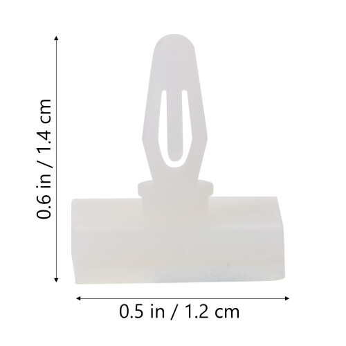 100Pcs White PP Pcb Standoffs Adhesive Insulated Reverse Mount Spacers 1