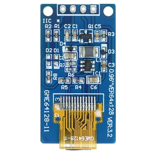 0.96 Inch OLED Display 64x128 SH1107 Vertical Screen Module with White for  Raspberry Pi ESP32 DIY 2