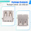 20 Pcs USB Female Type A 4-Pin DIP Right Angle Plug Jack Socket Connector 1