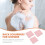 3Pcs Pink Bath Scrubbers Polyester Fiber Back Exfoliating Towels 6