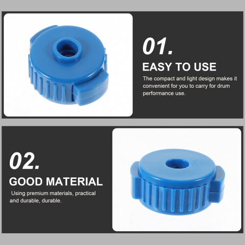 5Pcs Blue Plastic Cymbal Quick Release Nuts Durable Drum Fixing Parts 2