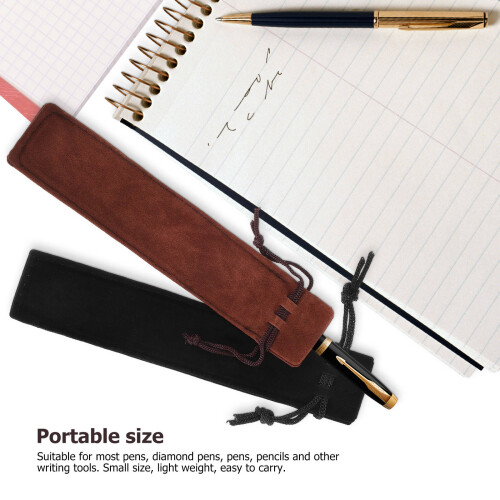 50 Pcs Pen Bags Drawstring Protective Pouches Stationery Storage 2