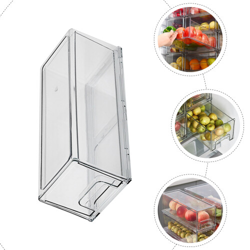 Refrigerator Organizer Bins Fridge Storage Containers Box Lockable 2