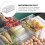 Refrigerator Organizer Bins Fridge Storage Containers Box Lockable 6