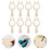 12Pcs Handcrafted Kids Mini Mirrors Unfinished Craft Accessory 7