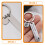 5Pcs Silver Stainless Steel DIY Keychain Blanks Rectangle Hanging Tags 4