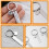 5Pcs Silver Stainless Steel DIY Keychain Blanks Rectangle Hanging Tags 6