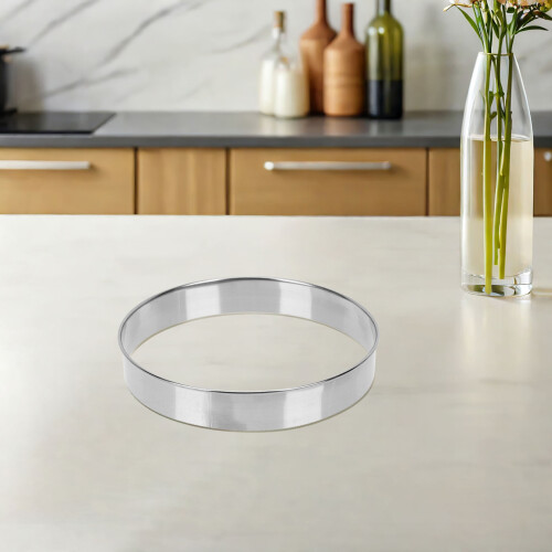 Pastry Ring Cake Accessory Stainless Steel Silver 1pack 2
