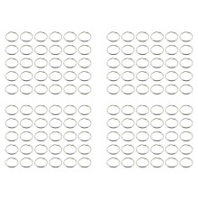 240 Pcs 20mm Outside Dia Universal Split Key Rings Keychain Holders
