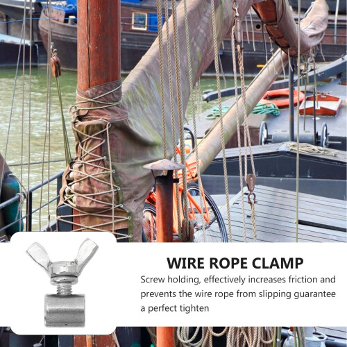 8Pièces Accessoires -Câble Argent Pour Câble Cordage 2