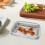 ensemble écumoire acier inoxydable rack rectangulaire pour huile 3
