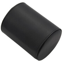 3X Black Necktie Neck Tie Storage Case Travel Gift Box Cylinder Shape