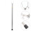 Telescopic Clothes Rail Extendable Washing Line Adjustable Rod 6