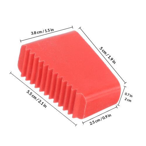 4 Pcs Replacement Rubber Ladder Feet Covers Foot Pads Topper Cap Red 1