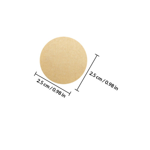 Kraft Paper Adhesive Labels Khaki 6 Rolls Present Wrapping 1