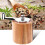 5X Pepper Mill, Hand Crank Wood Pepper Grinder with Classic Handle and Adjustable Ceramic Rotor 4