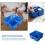 Blue Plastic Stationery Organizer with Compartments for Art Tools 4