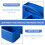 Blue Plastic Stationery Organizer with Compartments for Art Tools 9