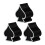 3Pièces Caches-Valves ABS Antifuite Accessoires Cyclisme 7