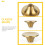 4Pcs Golden Pot Lid Knobs Compact Replacement Lid Handles 4