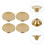 4Pcs Golden Pot Lid Knobs Compact Replacement Lid Handles 7