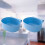 Raindrops Kitchen Wall Mounted Trash Can Simple Elegant Design 2 Pcs 8