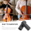 4Pcs Violin Bow Grip Rubber Replacement Easy Use Black for Practice 3