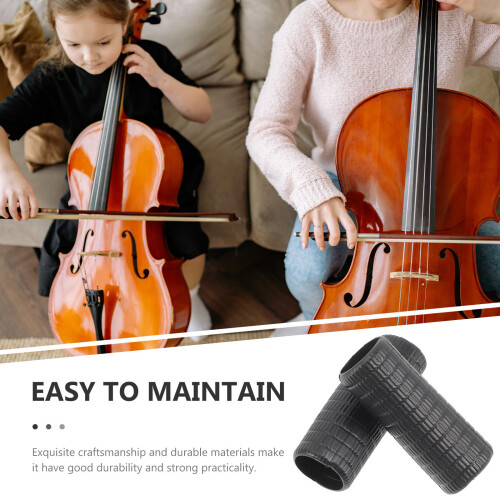 4Pcs Violin Bow Grip Rubber Replacement Easy Use Black for Practice 2