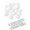 Eggs Crafts White Foam 50pcs 3.9inch 2