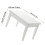 5Pcs 1/12 Miniature Wooden Dining Table Chair Set White 2