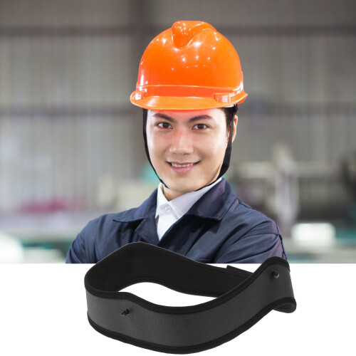 3Pcs Black Hard Hat Sweat Liners Breathable PU Cotton Padding 2