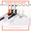 Pants Hanger Travel Coat Hangers Orange 3pcs Space Saving 5