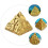 1Pièces Pyramide Résine Accessoire Décoratif Pour Intérieur 4
